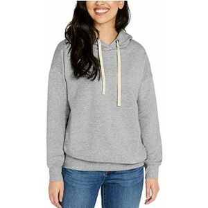 Buffalo David Bitton Womens Soft Hoodie Pullover Mushroom Heather size Medium